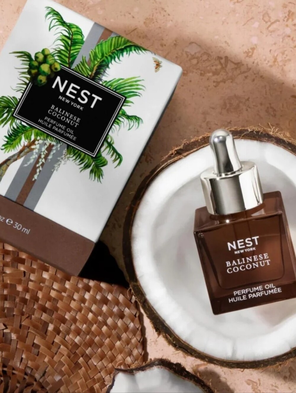 New New York Balinese Coconut Perfume Oil - Amber Brown